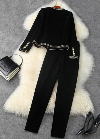 Dörte - Samt-Blazer mit Hose