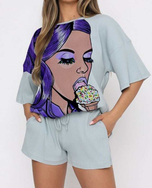 Juna - T-Shirt mit Shorts