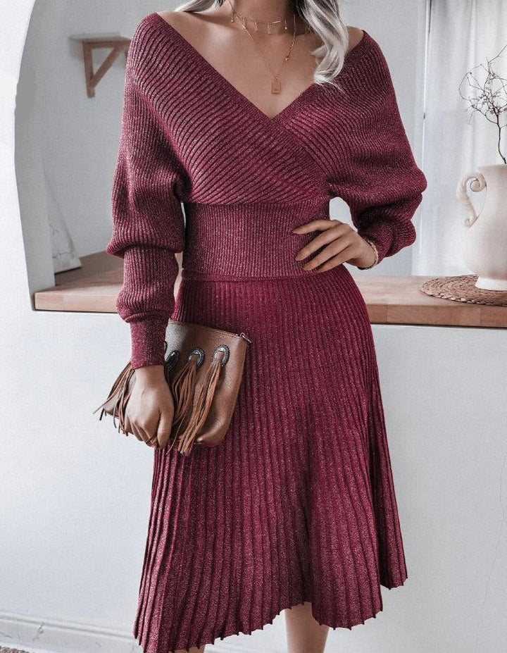 Lena - Schulterfreies Strickset