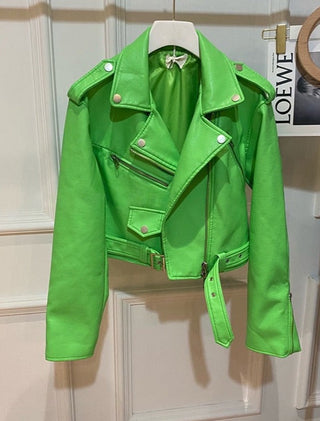 Sarah - Bikerjacke in Lederoptik