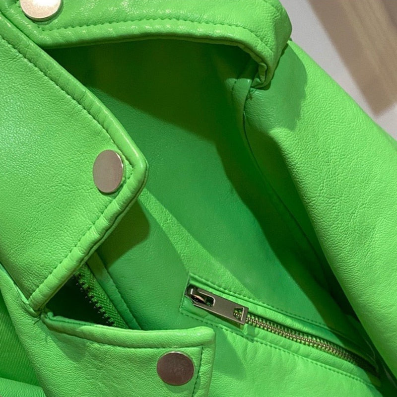 Sarah - Bikerjacke in Lederoptik