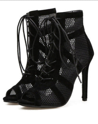 Ella - Peeptoe-Stiefeletten