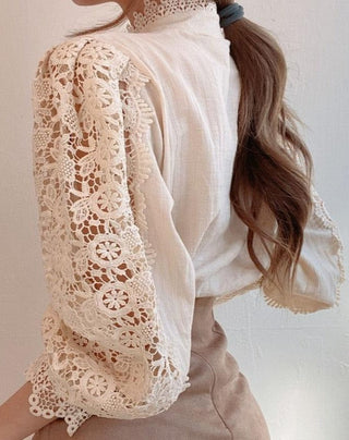 Valerie - Spitzenkragen-Bluse