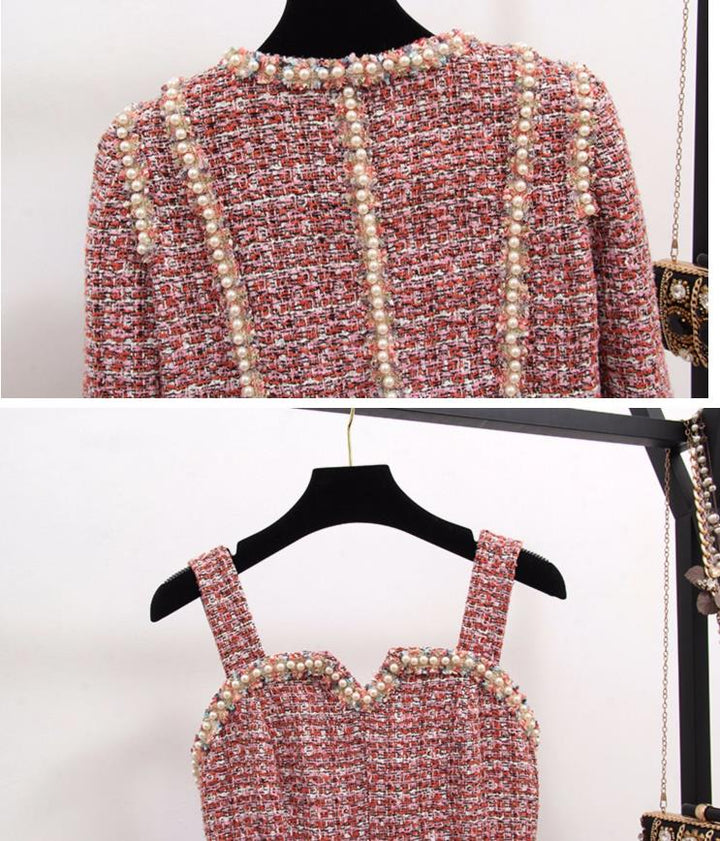 Ute - Tweed-Kleid mit Jacke