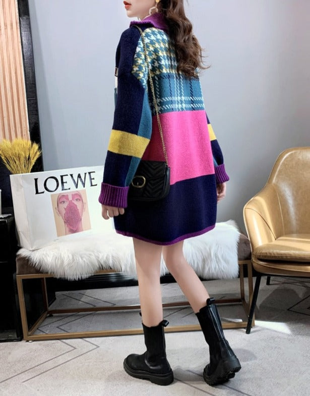 Wilhelmine - Colorblock-Cardigan