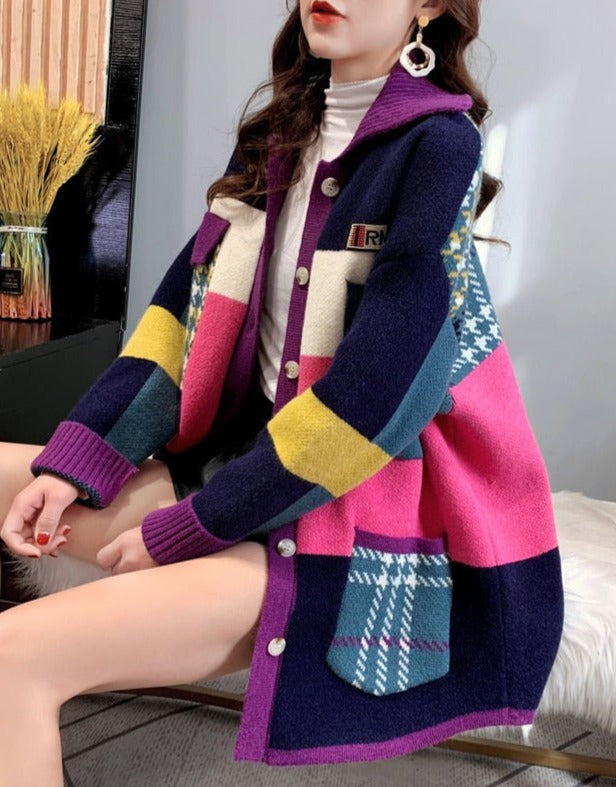 Wilhelmine - Colorblock-Cardigan