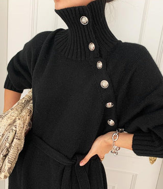 Linda - Langes Strickkleid