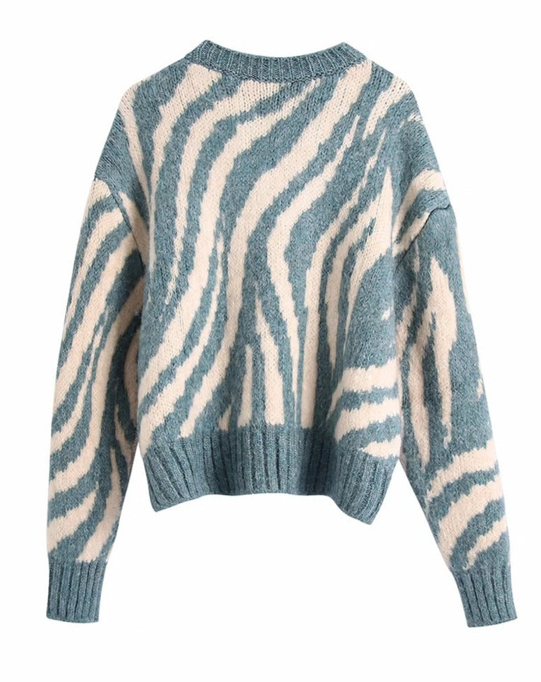 Meike - Zebra-Pullover