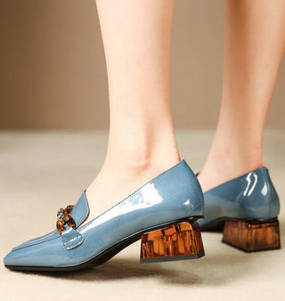 Zoe - Lederschuhe mit Kette
