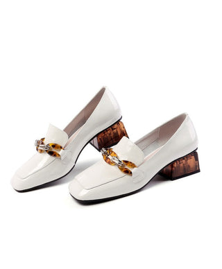 Zoe - Lederschuhe mit Kette