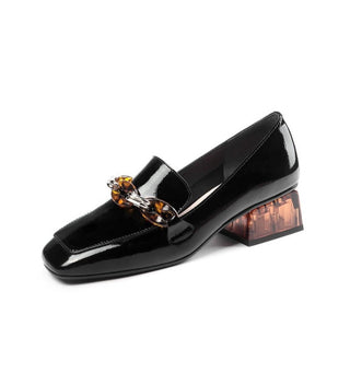Zoe - Lederschuhe mit Kette
