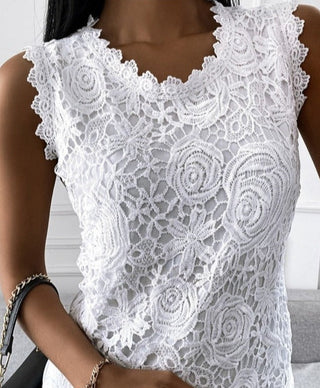 Barbara - Blumen-Spitzen-Top