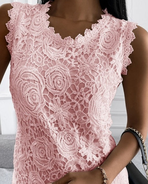 Barbara - Blumen-Spitzen-Top