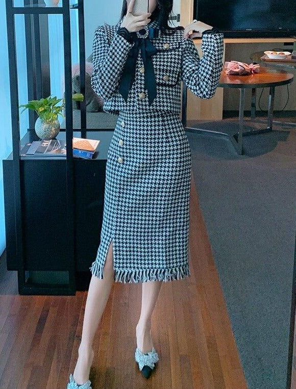 Liesel - Tweed-Blazer mit Rock
