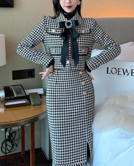 Liesel - Tweed-Blazer mit Rock