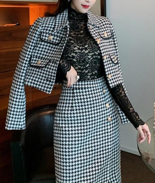 Liesel - Tweed-Blazer mit Rock