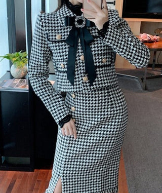 Liesel - Tweed-Blazer mit Rock