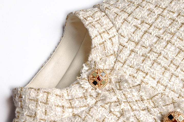 Henriette - Tweedmantel mit Gürtel