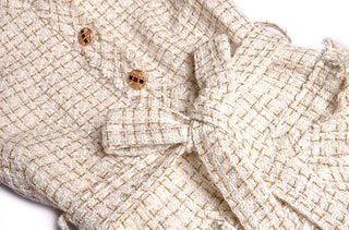 Henriette - Tweedmantel mit Gürtel
