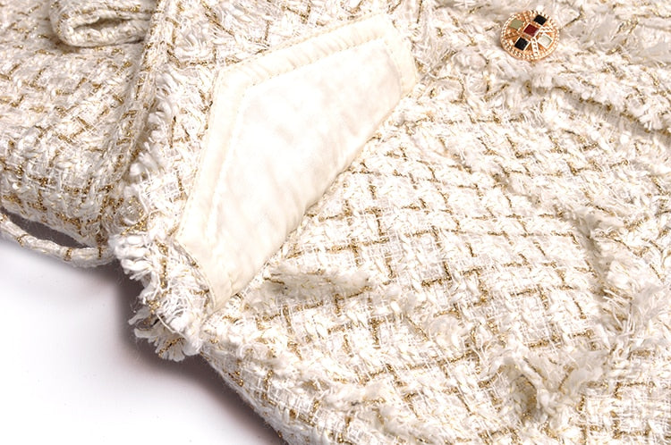 Henriette - Tweedmantel mit Gürtel