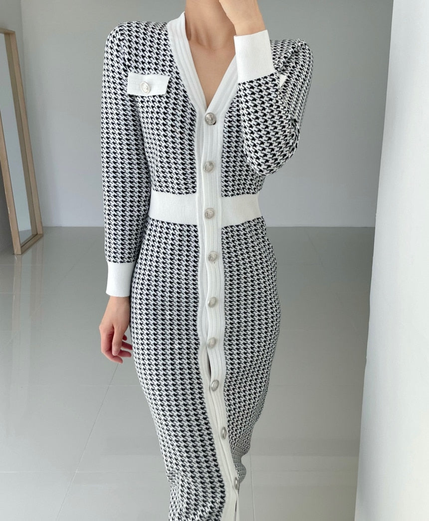 Laura - V-Ausschnitt-Kleid