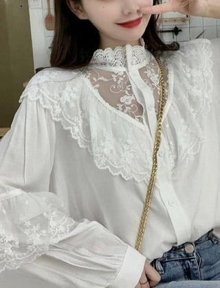 Ute - Rüschenbluse