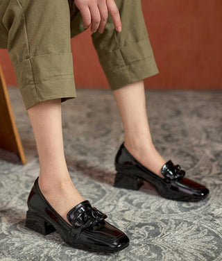 Susanne - Lederschuhe mit Kette