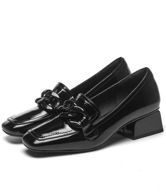 Susanne - Lederschuhe mit Kette