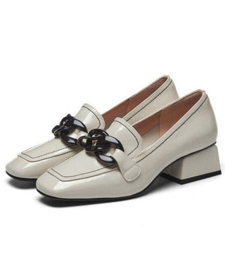 Susanne - Lederschuhe mit Kette