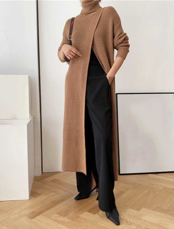 Vera - Langer Strickpullover