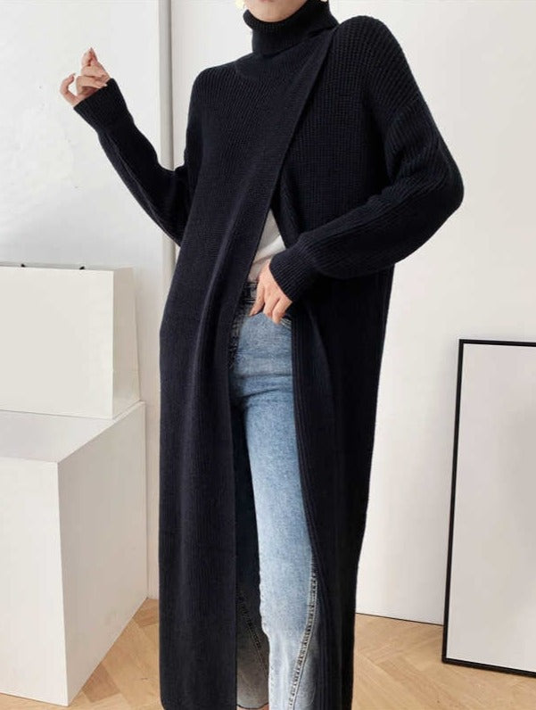 Vera - Langer Strickpullover