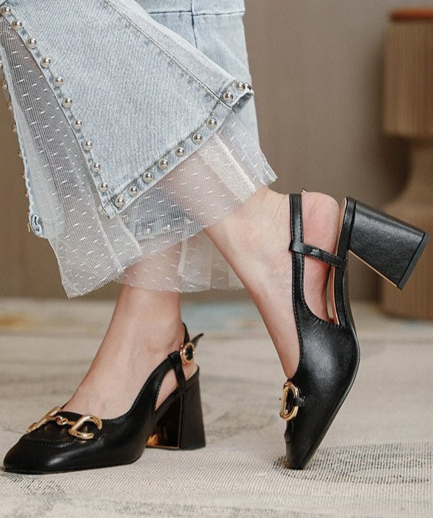 Nina - Vintage-Pumps mit Kette