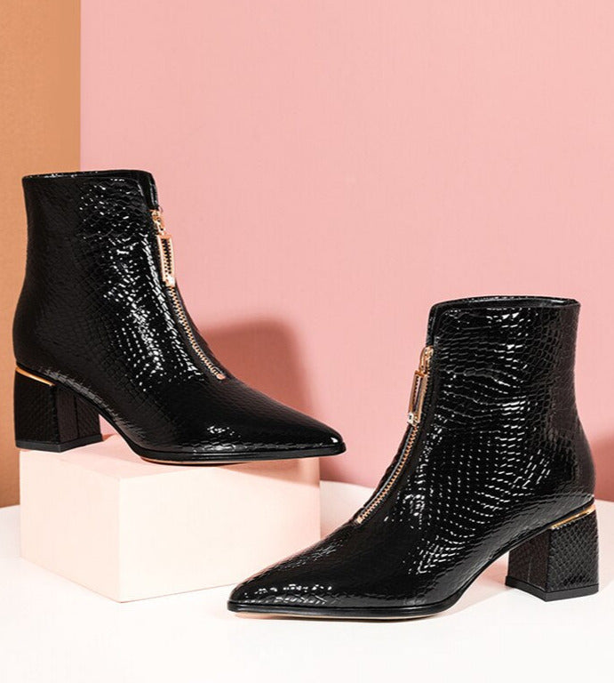 Silke - Lederstiefeletten