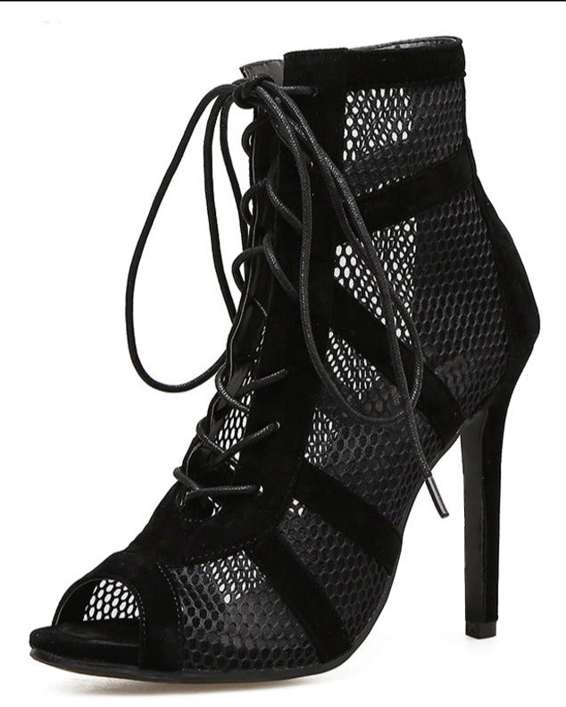Ella - Peeptoe-Stiefeletten