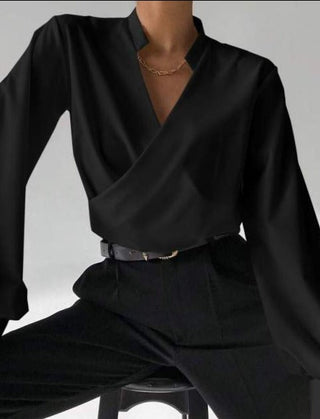 Inge - V-Ausschnitt-Bluse