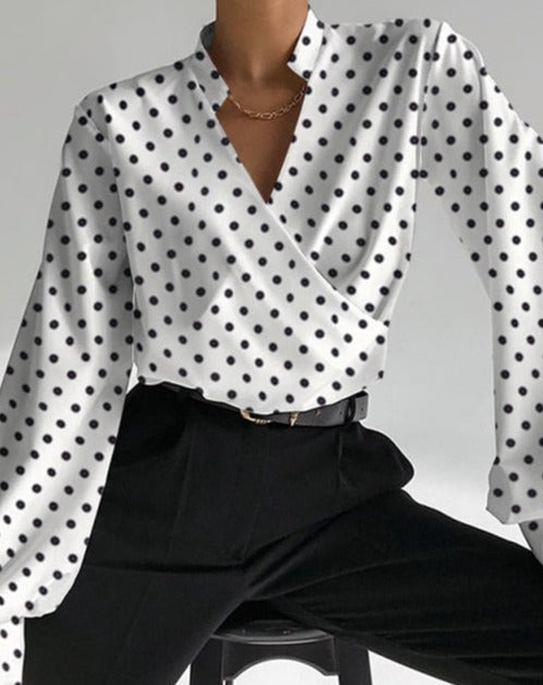 Inge - V-Ausschnitt-Bluse