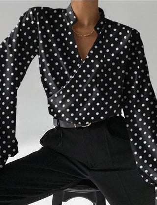 Inge - V-Ausschnitt-Bluse