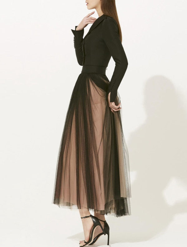 Edith - Blazer mit Mesh-Rock