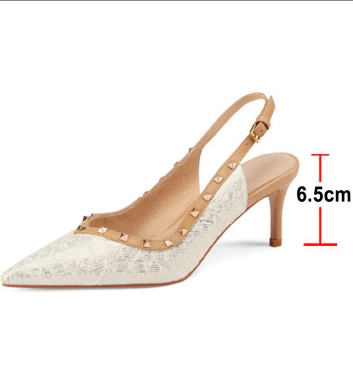 Paula - Kitten Heels mit Nieten