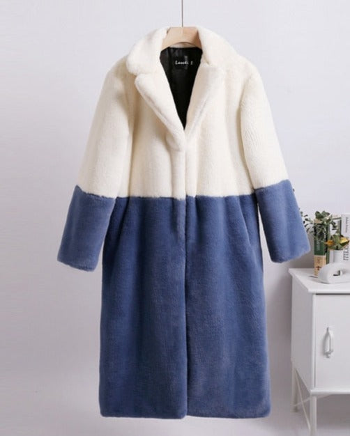 Ella - Oversized Kunstfellmantel