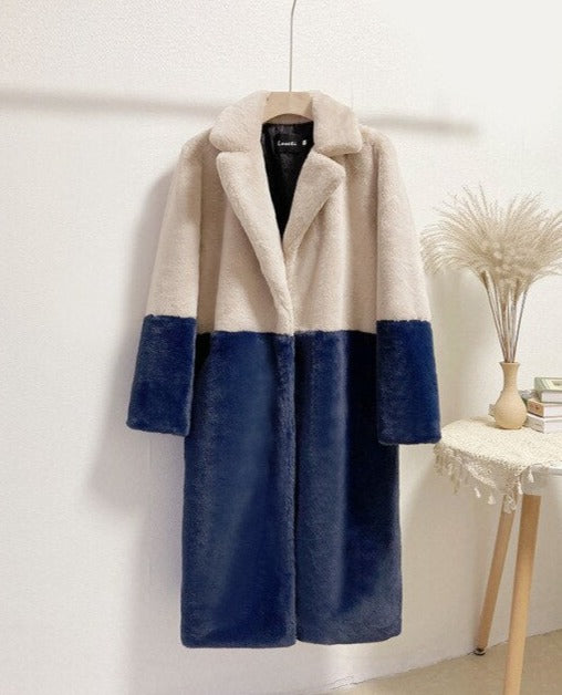 Ella - Oversized Kunstfellmantel