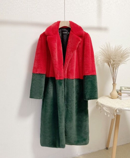Ella - Oversized Kunstfellmantel