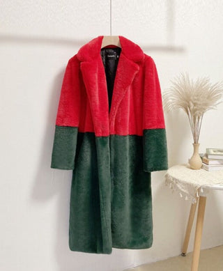 Ella - Oversized Kunstfellmantel