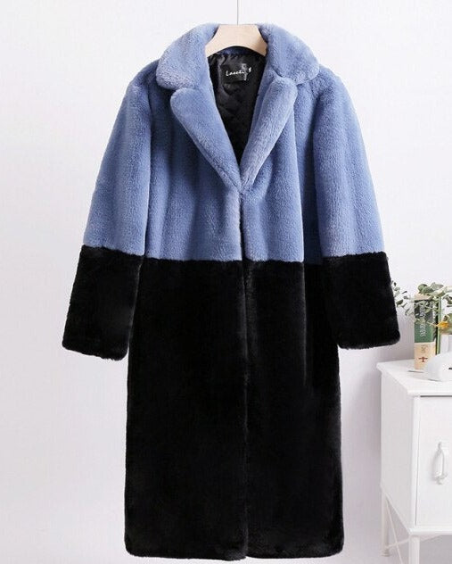Ella - Oversized Kunstfellmantel