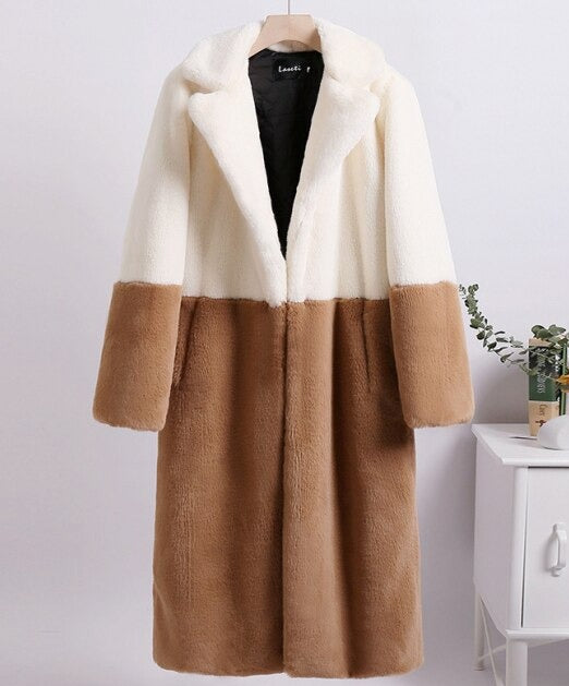 Ella - Oversized Kunstfellmantel