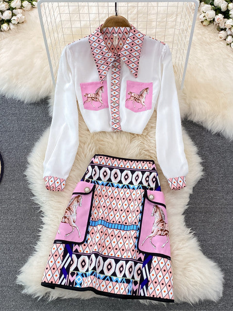 Hilde - Bluse mit Rock