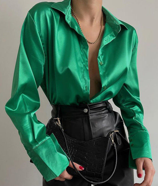 Gesa - Satinbluse