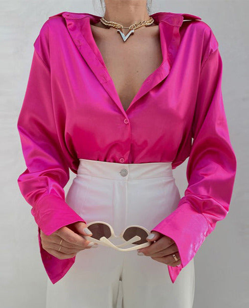 Gesa - Satinbluse