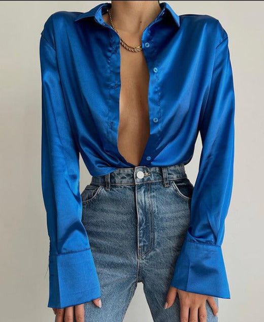 Gesa - Satinbluse