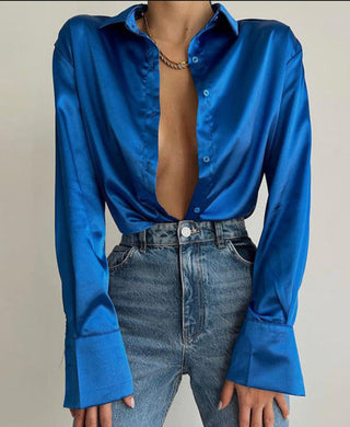 Gesa - Satinbluse
